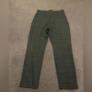 Black and grey plaid work pants. Small.